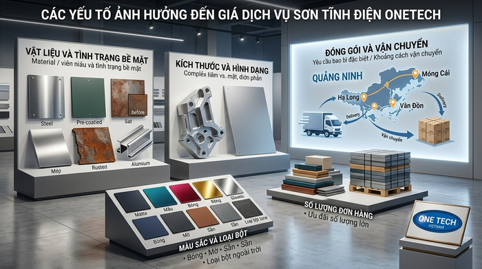 Giá sơn tĩnh điện Quảng Ninh phụ thuộc yếu tố nào Các yếu tố ảnh hưởng đến giá sơn tĩnh điện Quảng Ninh