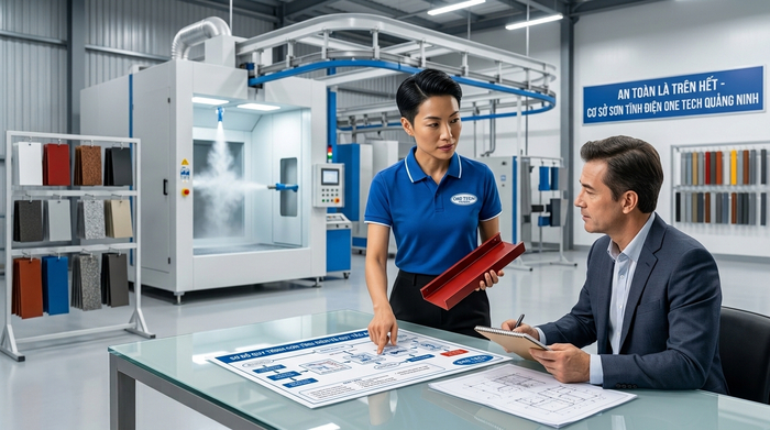Dịch vụ sơn tĩnh điện an toàn tại Quảng Ninh Tư vấn giải pháp sơn tĩnh điện an toàn cho công trình tại Quảng Ninh
