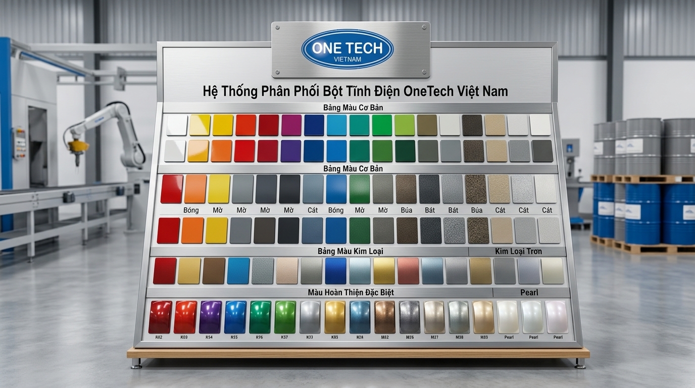 Bảng màu sơn tĩnh điện công nghiệp Quảng Ninh Bảng màu sơn tĩnh điện công nghiệp tại Quảng Ninh