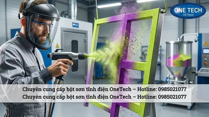 Bột sơn tĩnh điện dạng bột khô dùng cho sản phẩm kim loại tại Quảng Ninh