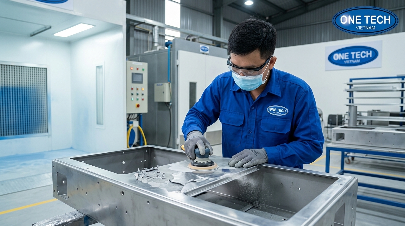 Khắc phục bong tróc sơn tĩnh điện tại xưởng Quy trình khắc phục bong tróc sơn tĩnh điện tại xưởng cho sản phẩm kim loại