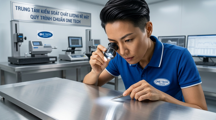 Đánh giá chất lượng bề mặt sau tẩy sơn Kiểm tra bề mặt kim loại sau khi tẩy sơn tĩnh điện