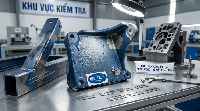 Các lỗi thường gặp trong quá trình sơn tĩnh điện trên kim loại