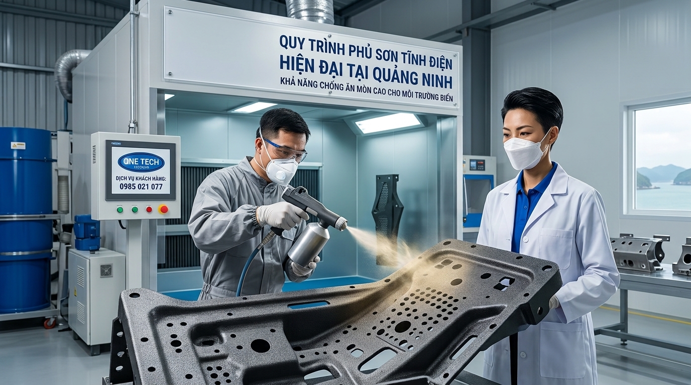 Quy trình sơn tĩnh điện bảo vệ kim loại tại Quảng Ninh Quy trình sơn tĩnh điện cho bề mặt kim loại tại Quảng Ninh