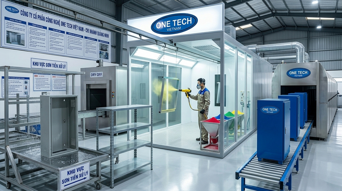 Tổng quan quy trình sơn tĩnh điện cho sản phẩm kim loại tại Quảng Ninh