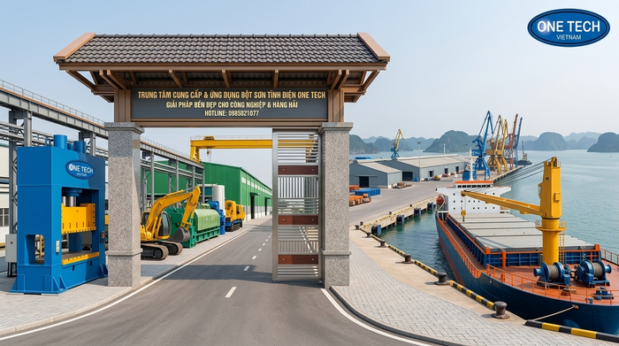 Ứng dụng sơn tĩnh điện cho công nghiệp và biển ở Quảng Ninh