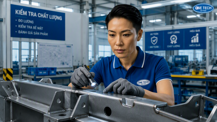Tiếp nhận sản phẩm trước sơn tĩnh điện Kỹ thuật kiểm tra sản phẩm trước khi gia công sơn tĩnh điện