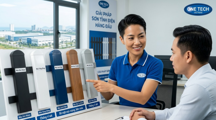 Tư vấn sơn tĩnh điện hàng rào Quảng Ninh tại OneTech Liên hệ OneTech tư vấn sơn tĩnh điện hàng rào tại Quảng Ninh